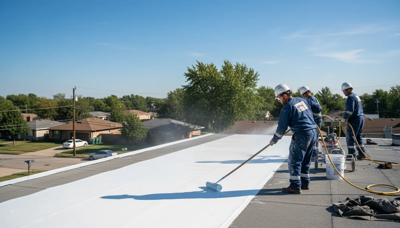 Commercial roof coating in Eldorado, IL near me